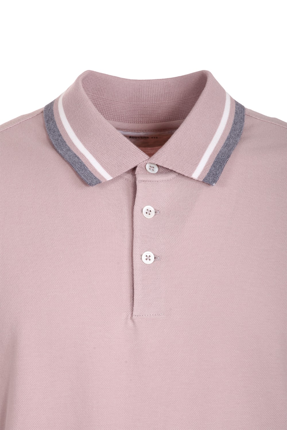 shop BRUNELLO CUCINELLI Saldi Polo: Brunello Cucinelli polo in cotone.
Colletto con tre bottoni e profilo a contrasto.
Maniche corte.
Regular fit.
Composizione: 100% cotone. 
Fabbricato in Italia.. M0T738136-CUE20 number 4473689